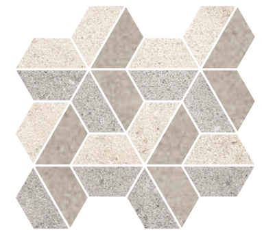 Decoro Esagonale 24x28 Effetto Pietra Gres Porcellanato in ceramica e rettificato, superficie e texture ravvicinata del gres