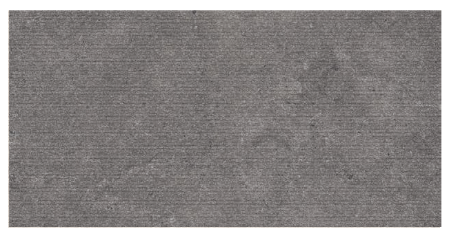 Rivestimento 60x120 effetto pietra Rigato Grey Highstone in ceramica, superficie e texture ravvicinata del gres