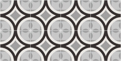 Pavimento Rivestimento 20x20 decoro Ceramiche Sant Agostino Patchwork B&W 01