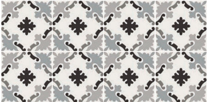 Pavimento Rivestimento 20x20 decoro Ceramica Sant Agostino Patchwork B&W 03