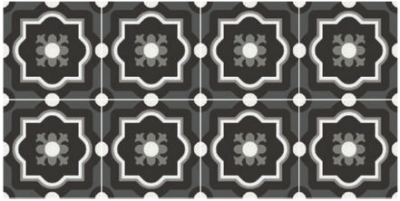 Pavimento Rivestimento 20x20 decoro Ceramica Sant Agostino Patchwork B&W 04