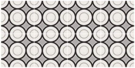 Pavimento Rivestimento 20x20 decoro Ceramica Sant Agostino Patchwork B&W 05