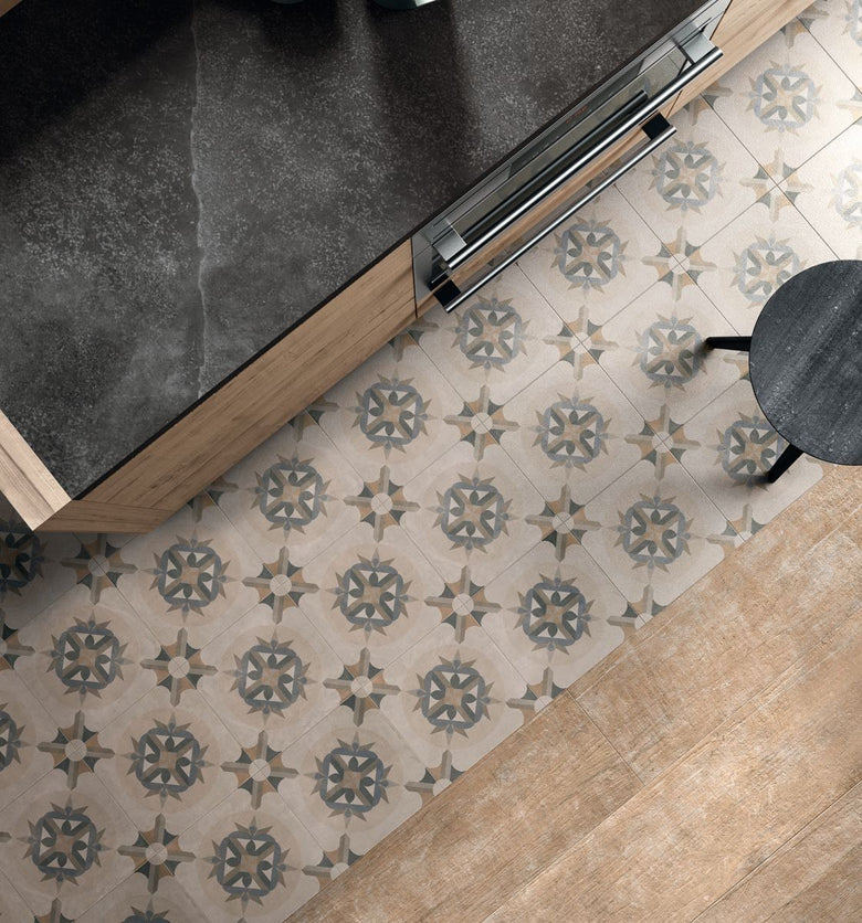 Pavimento Rivestimento 20x20 Ceramica Sant Agostino in ambientazione completa, vista d'insieme della stanza