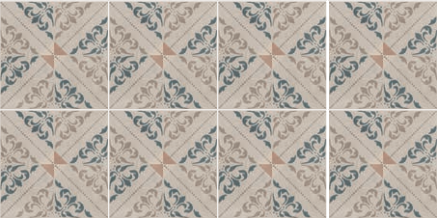Pavimento rivestimento 20x20 Ceramica Sant Agostino posata in ambiente arredato, dettaglio della venatura