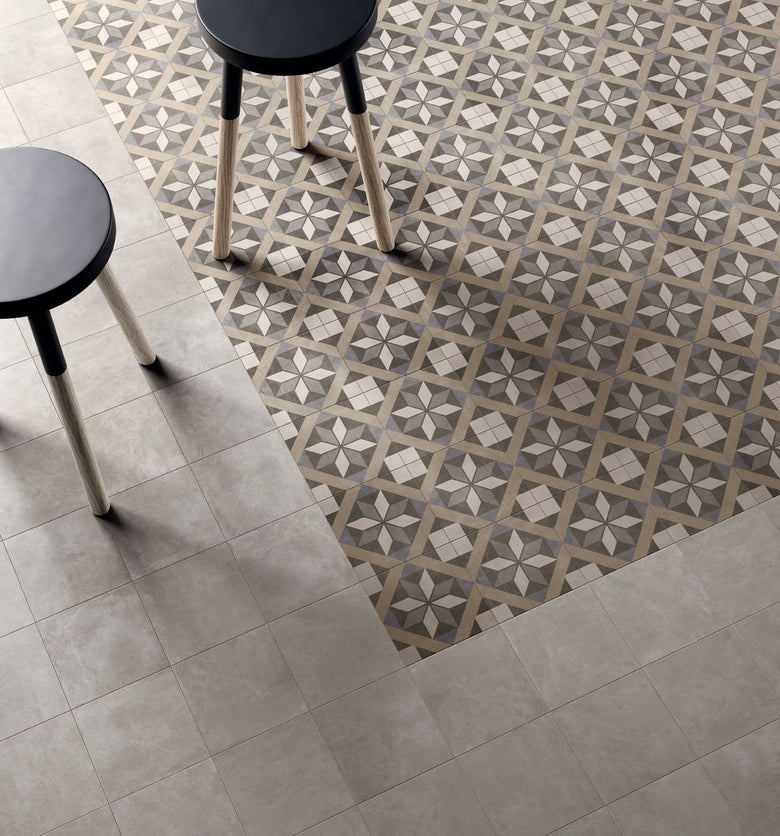 Pavimento rivestimento 20x20 Ceramica Sant Agostino in ambientazione completa, vista d'insieme della stanza