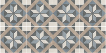 Pavimento rivestimento 20x20 Ceramica Sant Agostino posata in ambiente arredato, dettaglio della venatura