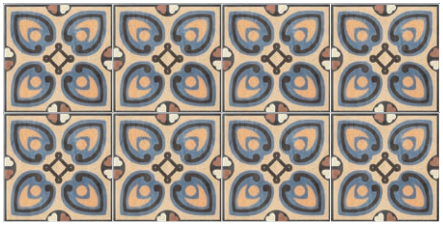 Pavimento rivestimento 20x20 Ceramica Sant Agostino posata in ambiente arredato, dettaglio della venatura