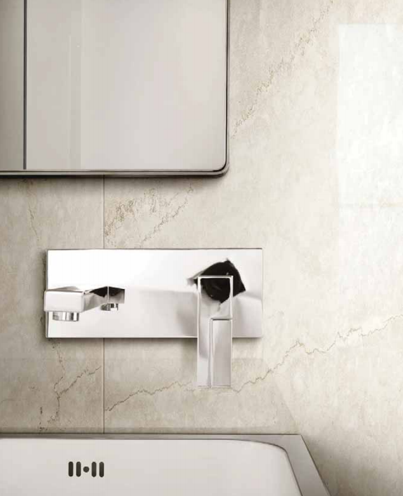 Cerim Antique Imperial Marble 04 60x60 Rettificato Lucido in ambientazione completa, vista d'insieme della stanza
