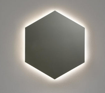 Specchio Esagonale 90 cm Con Illuminazione Led Bianco Modulo690w Antonio Lupi