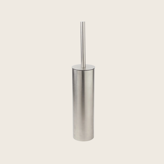 Koh-i-noor Tratto portascopino a pavimento in acciaio inox spazzolato