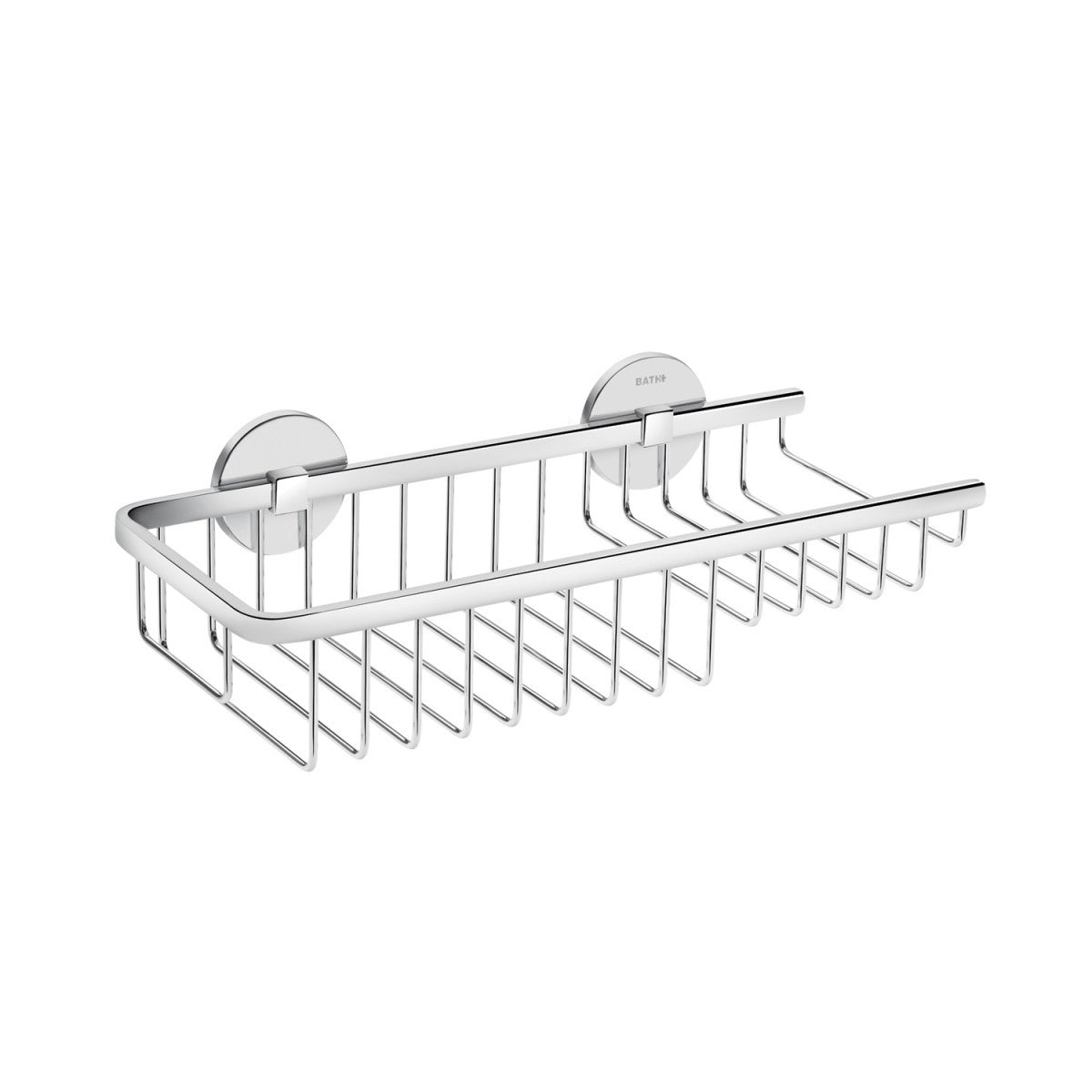 Griglia portasapone 30x13 Con Gradino Destra cromo Cosmic in acciaio inox installato in bagno moderno con ante in vetro...