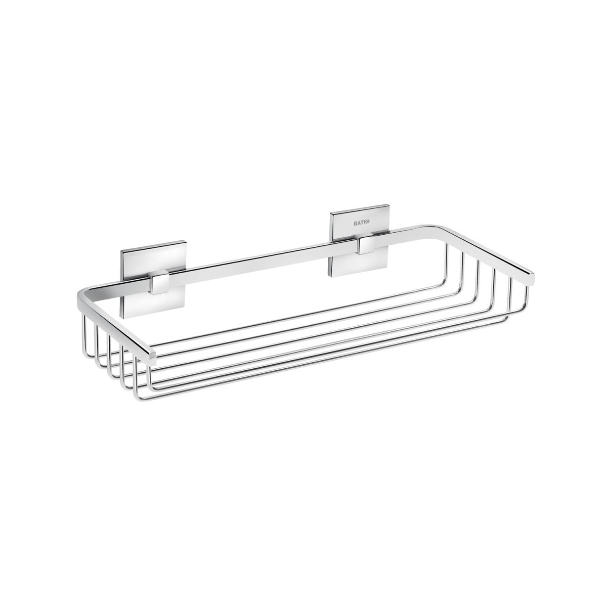 Griglia portasapone 30x13 rettangolare Cromo Cosmic Duo in acciaio inox e lucido installato in bagno moderno con ante in...