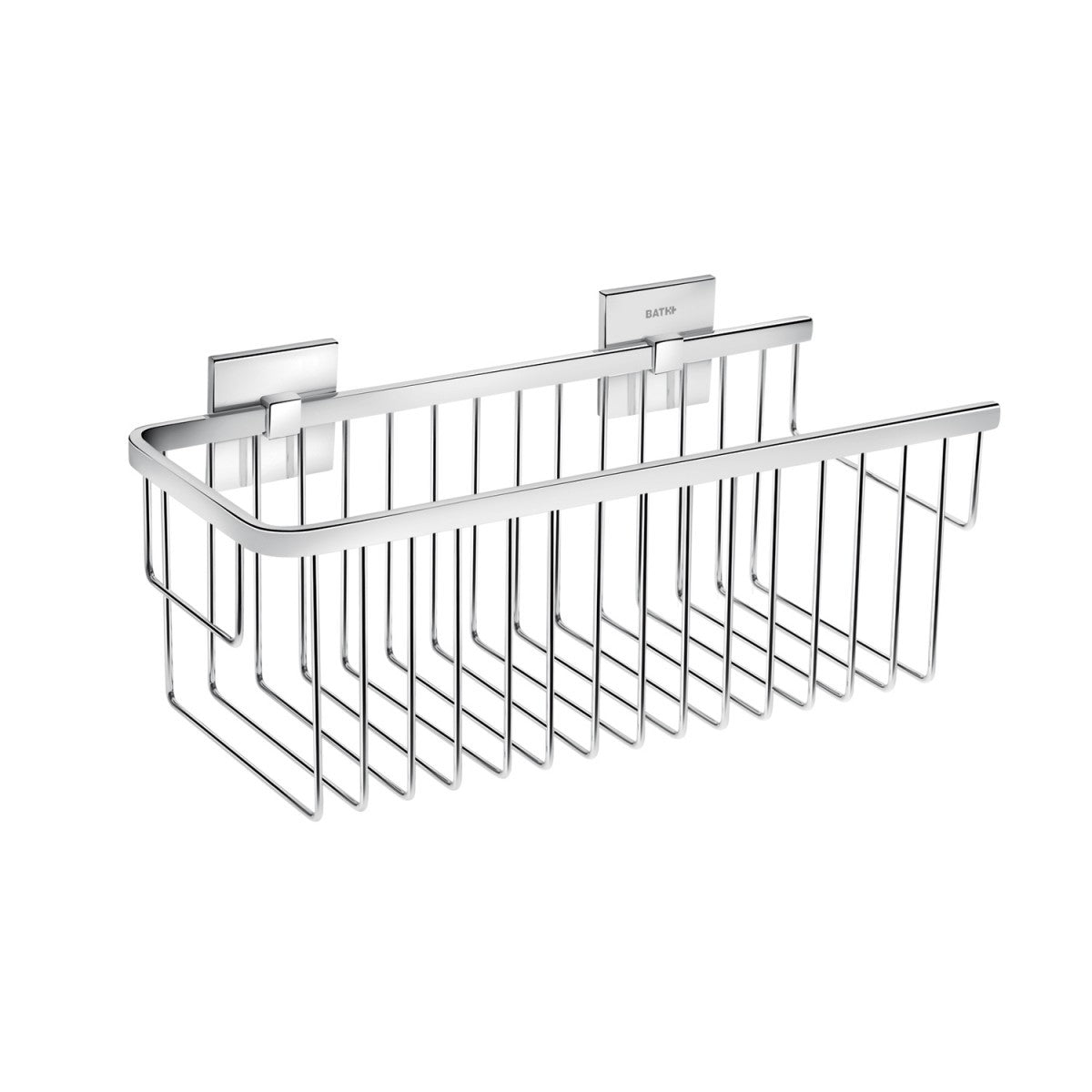 Griglia portasapone 30x13 rettangolare Cromo Cosmic Duo in acciaio inox e lucido installato in bagno moderno con ante in...