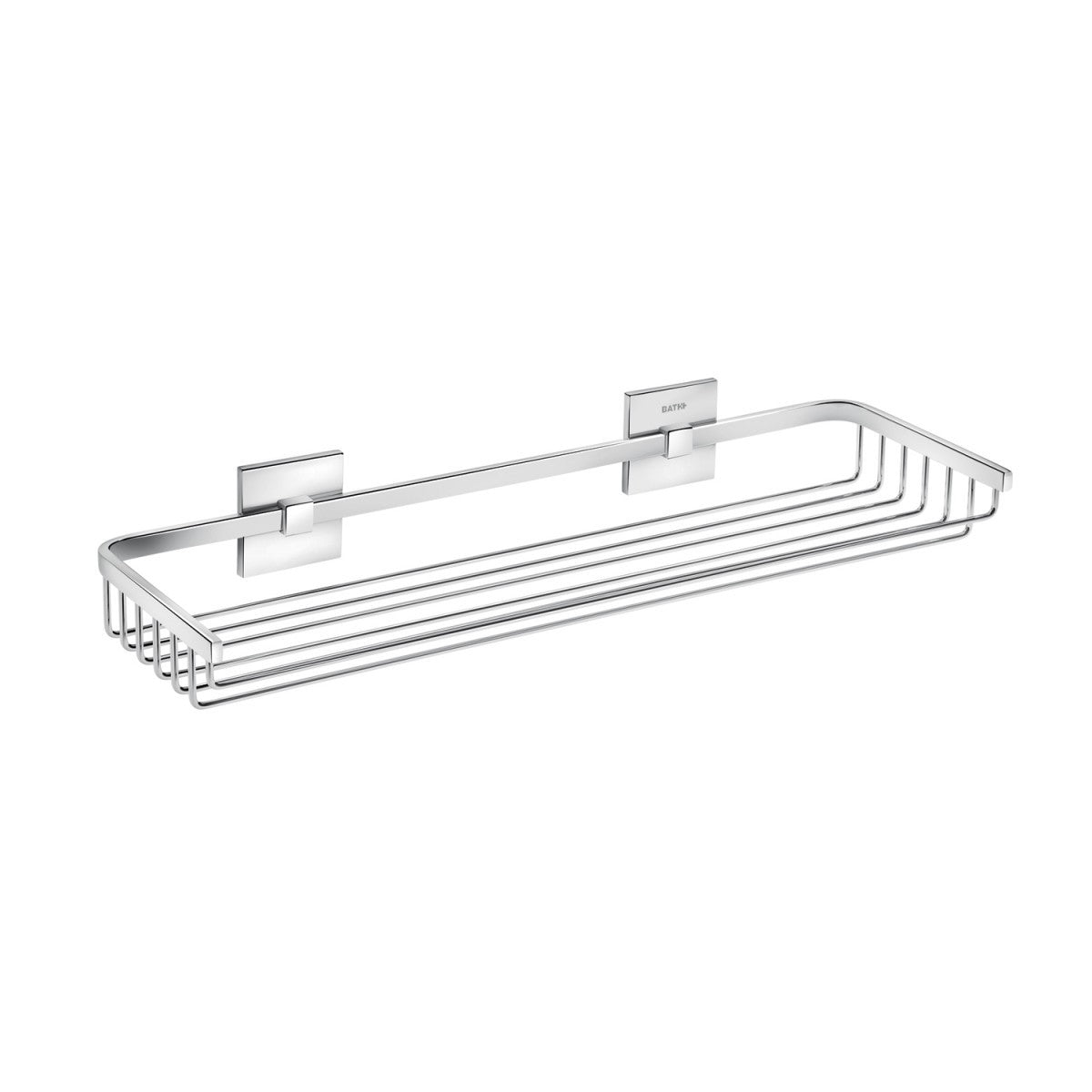 Griglia portasapone 40x13 a Muro cromo Cosmic Duo Square in acciaio inox e lucido installato in bagno moderno con ante in...
