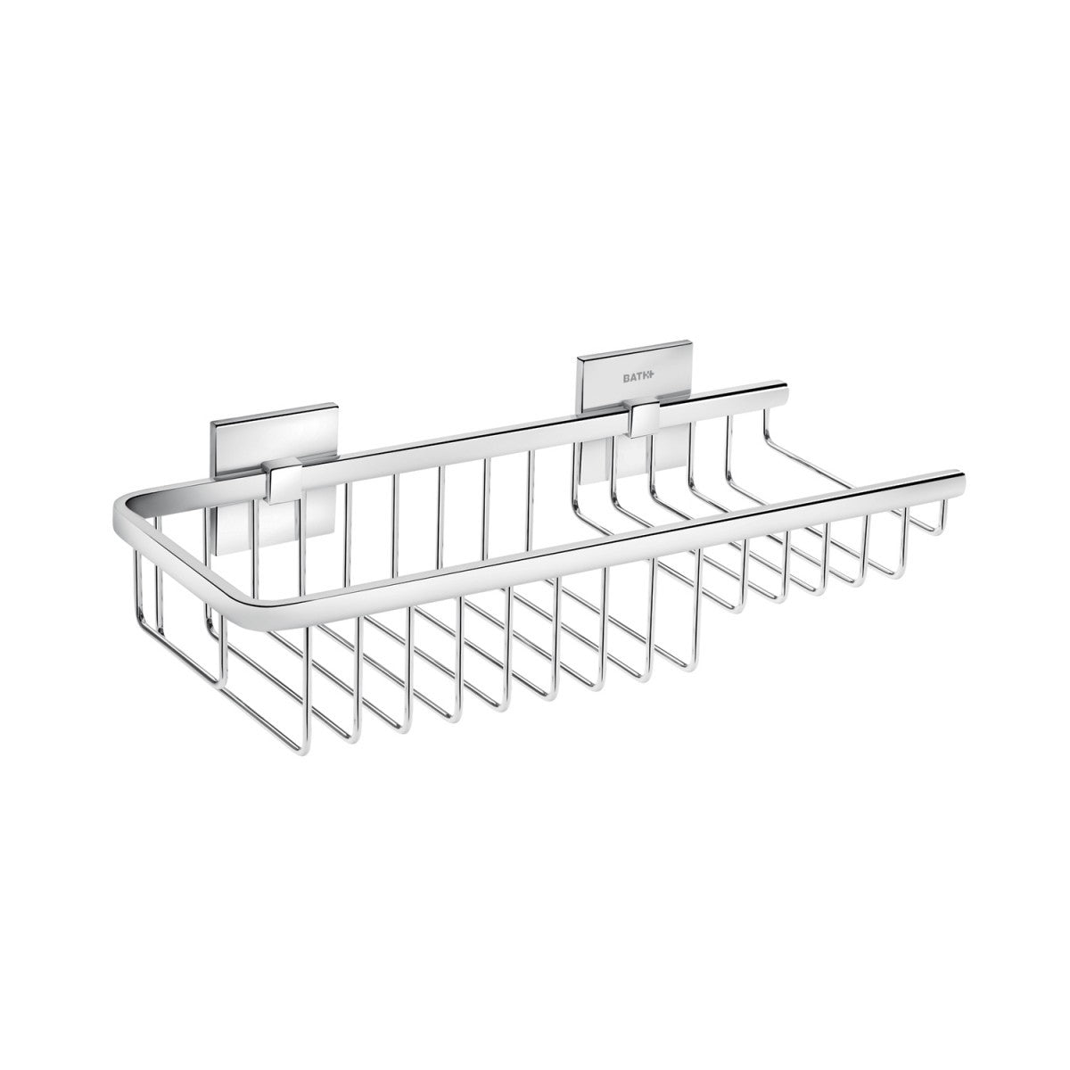 Griglia portasapone 30x13 a Muro Con Gradino Destra cromo in lucido installato in bagno moderno con ante in vetro...