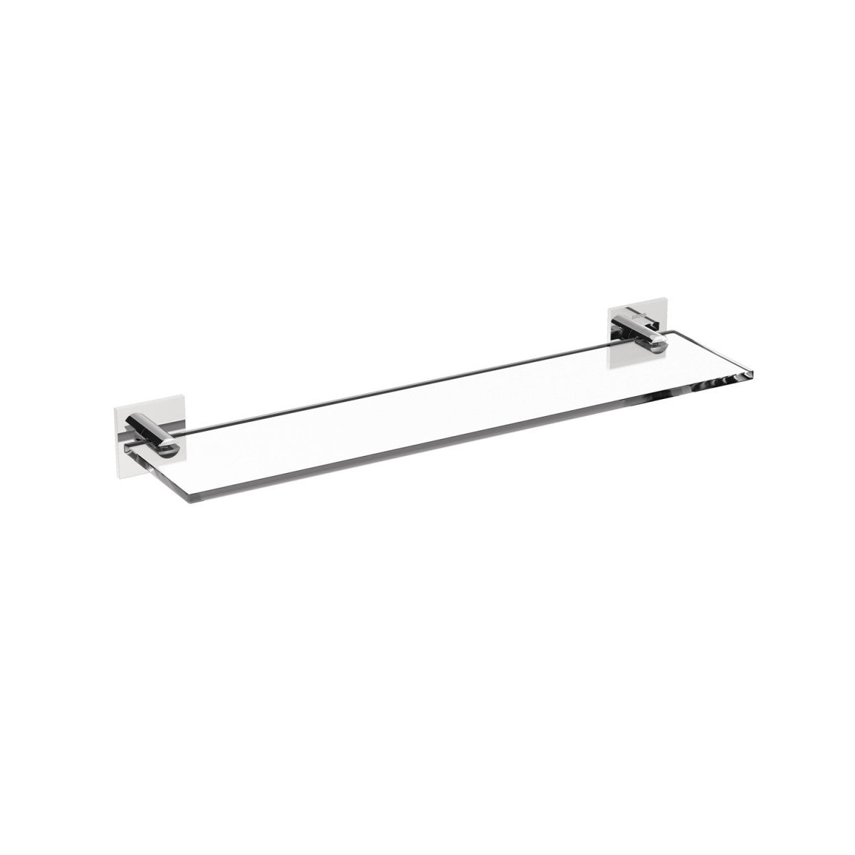 Cosmic Stick Mensola Bagno 40 cm con in Vetro cromo in bagno completo, vista d'insieme dell'ambiente - Industrias Cosmic