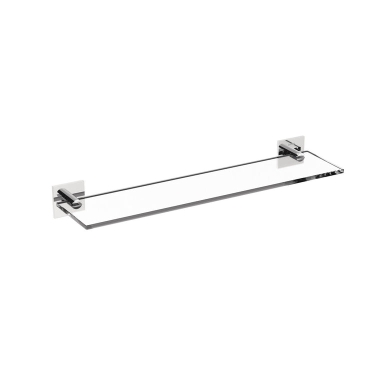 Cosmic Stick Mensola Bagno 40 cm con in Vetro cromo in bagno completo, vista d'insieme dell'ambiente - Industrias Cosmic