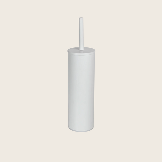 Koh-I-Noor Piega 7411v Porta Scopino Sospeso A Muro In Acciaio Verniciato Bianco Opaco