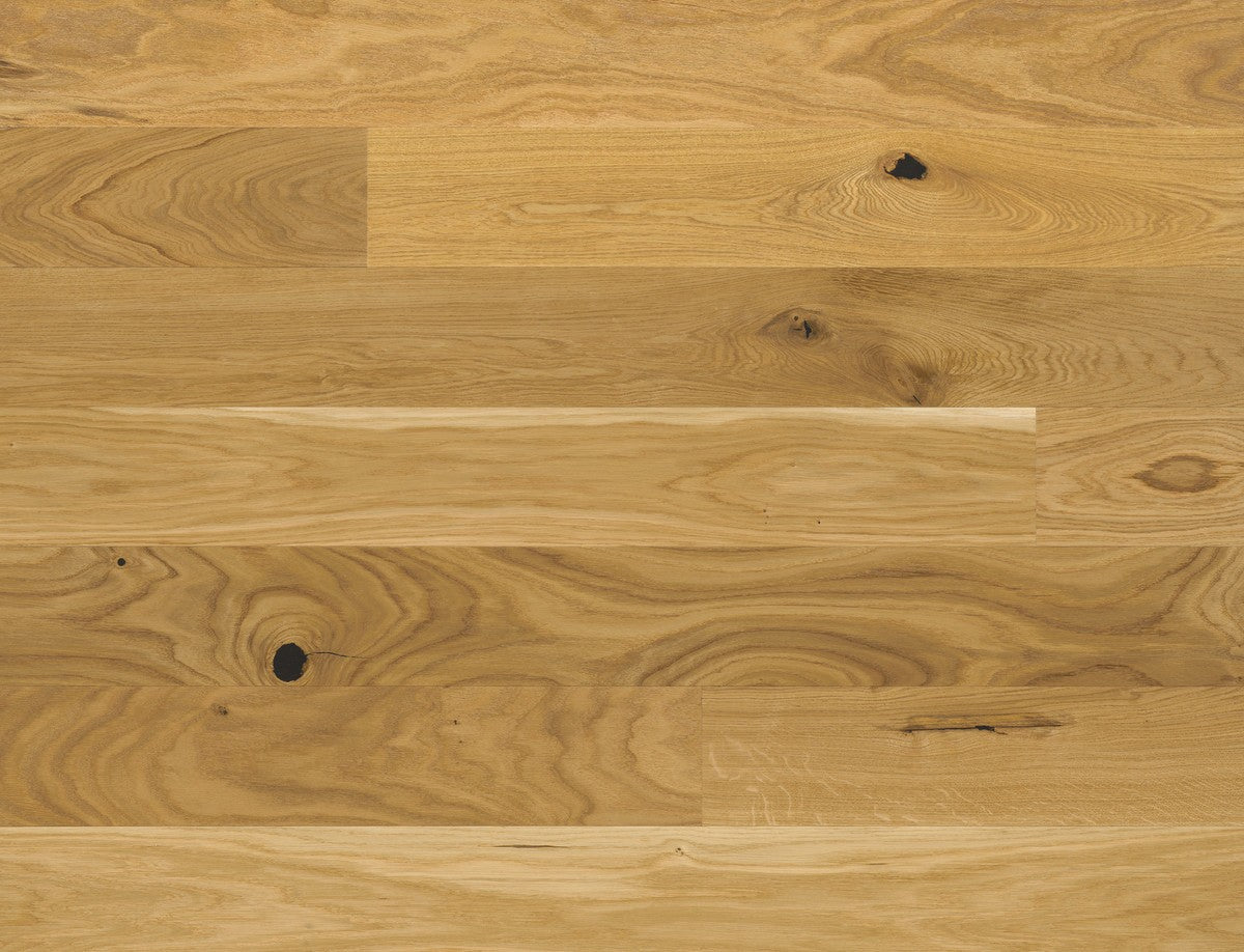 Bauwerk Parquet Casapark 45 spazzolato Olio naturale in rovere, superficie e texture ravvicinata del gres