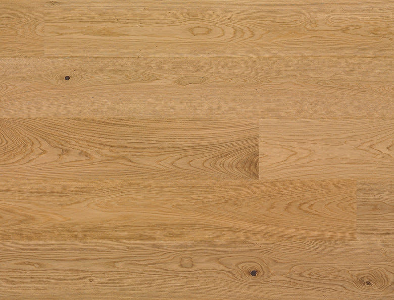 Bauwerk Parquet Villapark 14 Spazzolatura Profonda Olio in rovere e naturale, superficie e texture ravvicinata del gres