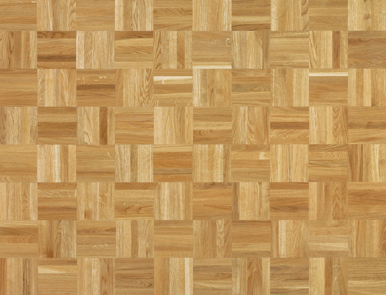Bauwerk Parquet Prepark 14 Verniciato Satinato 480x117x8 Mm in rovere e naturale, superficie e texture ravvicinata del gres