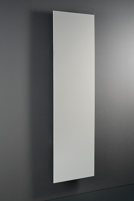 Radiatore 120x40 Ad Acqua Apribile O Fisso Bianco Sable, vista laterale che mostra profilo e dimensioni