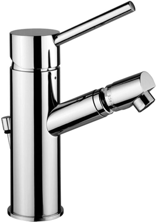 Paffoni Birillo Bi131k Miscelatore bidet con Scarico Click, dettaglio ravvicinato della finitura e del marchio