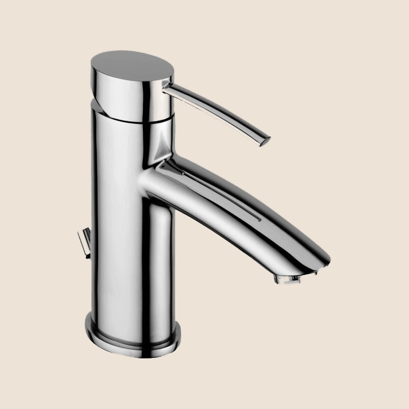 Paffoni Birillo Br071kcr Miscelatore Lavabo Ellittico Con ambientato su piano bagno con accessori