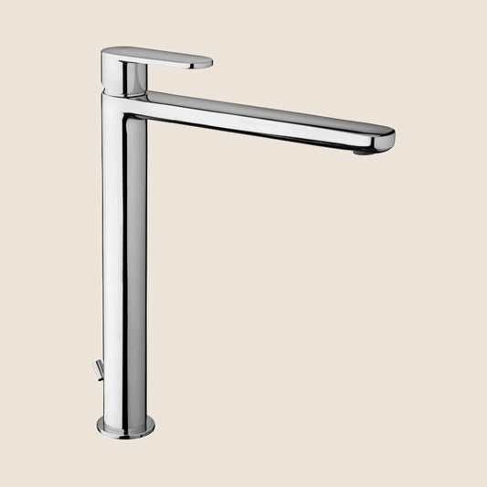 Paffoni Candy Ca081k Miscelatore Lavabo alto Prolungato Con ambientato su piano bagno con accessori