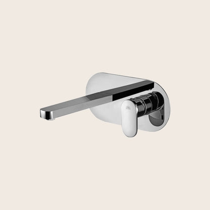 Paffoni Candy CA104 Miscelatore lavabo ad Incasso Piastra ambientato su piano bagno con accessori