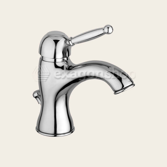 Paffoni Giorgia Gi071 Miscelatore Lavabo leva stick Senza ambientato su piano bagno con accessori