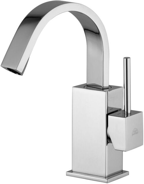 Paffoni Level Lea838st Miscelatore Bidet canna piatta Senza, dettaglio ravvicinato della finitura e del marchio