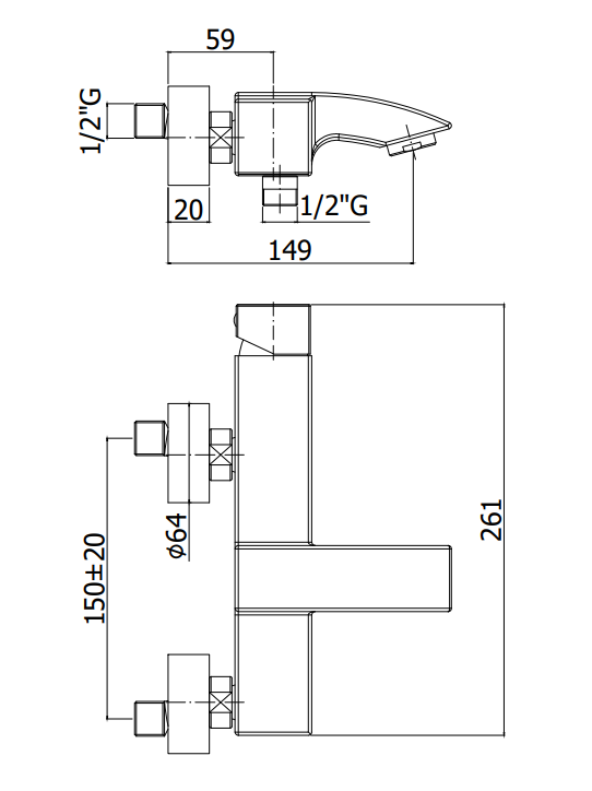 Paffoni Level Lec023st Miscelatore Vasca con Doccetta Steel, dettaglio ravvicinato della texture antiscivolo