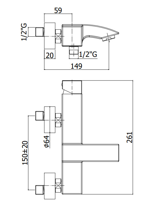 Paffoni Level Lec023st Miscelatore Vasca Con Leva Cubo E Set Doccetta Steel Looking Acciaio