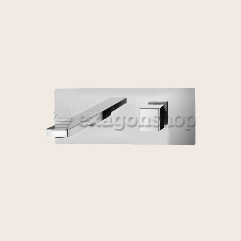 Paffoni Level Miscelatore lavabo Incasso 2 Fori Piastra Rettangolare Cromo Lec105cr