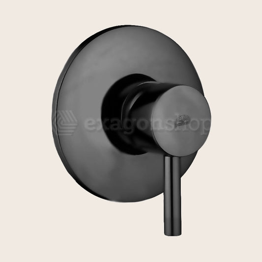 Paffoni Light Lig011no Miscelatore doccia Incasso Con in opaco, vista frontale della maniglia e della bocca di erogazione
