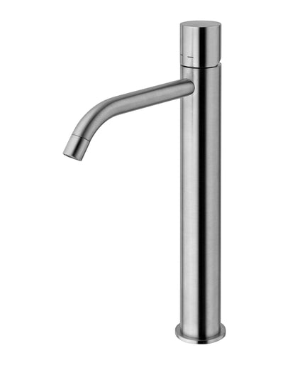 Paffoni Light Miscelatore lavabo alto prolungato senza scarico steel acciaio LIG081ST