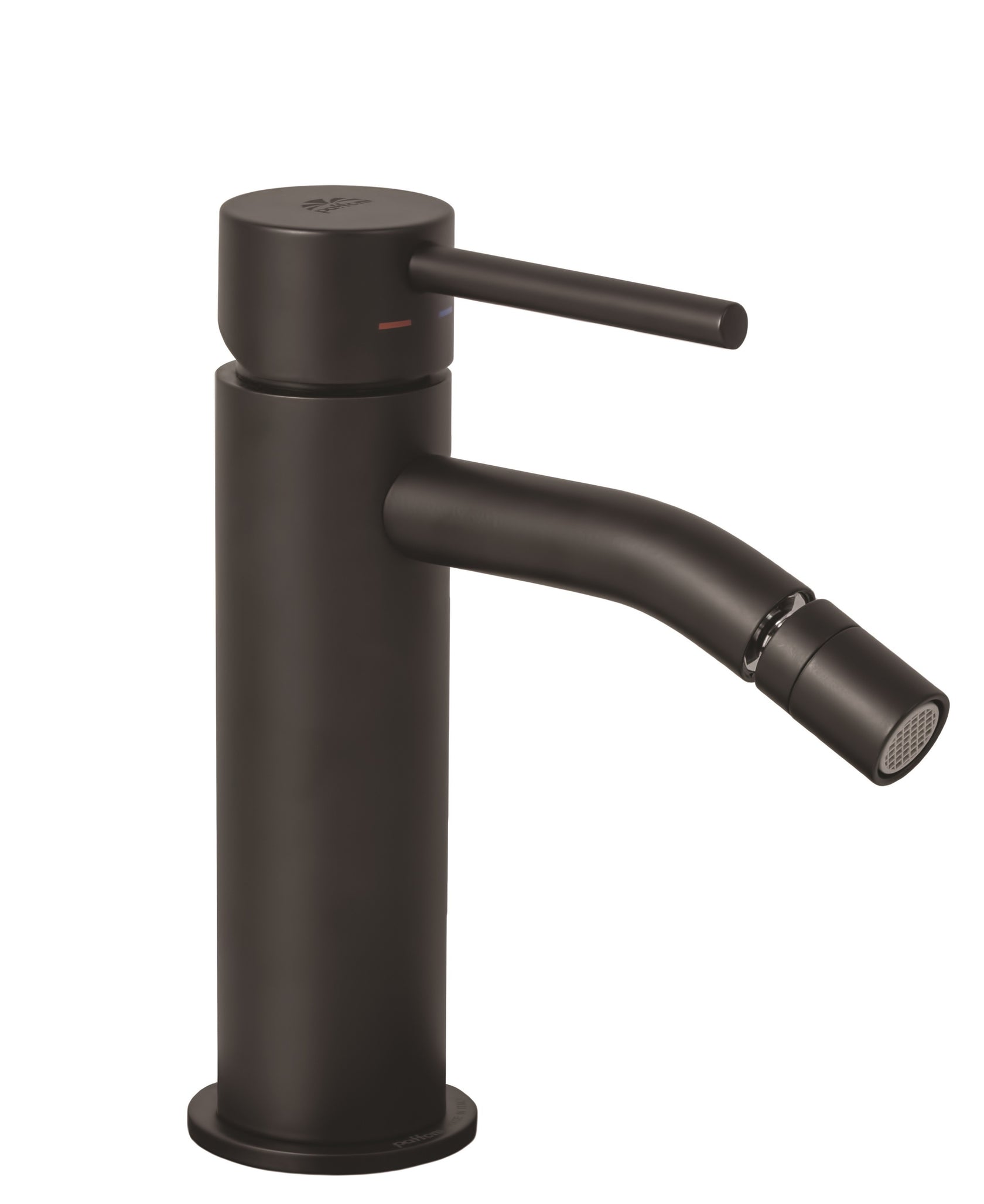 Paffoni Light LIG131NO Miscelatore Bidet Senza Scarico Nero, dettaglio ravvicinato della finitura e del marchio