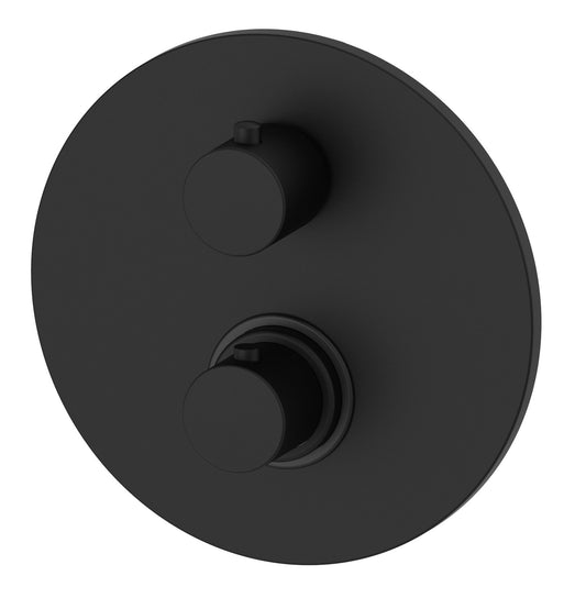 Paffoni Light Liq018no Miscelatore doccia Termostatico Incasso Piastra in Metallo e 2 Uscite Nero Opaco