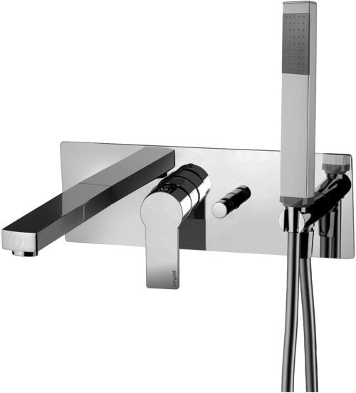 Paffoni Tango Ta001cr Miscelatore Vasca Incasso Con ambientato in box doccia con pareti in vetro