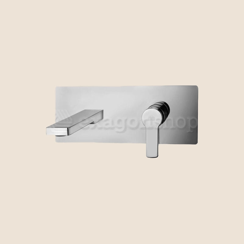 Paffoni West Ws106cr Miscelatore lavabo Incasso 2 Fori in lucido ambientato su piano bagno con accessori