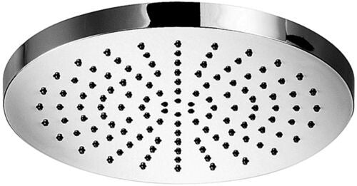 Paffoni Panda Soffione 20 cm Anticalcare 8 Mm In Abs Cromo, dettaglio ravvicinato della finitura e del marchio