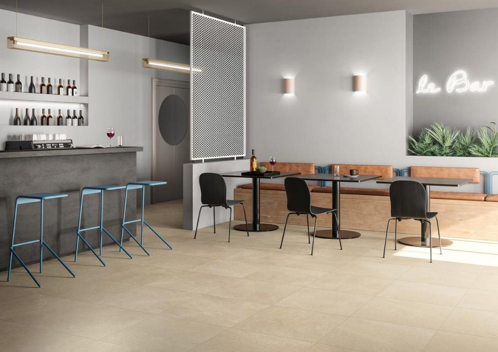 Blustyle Yosemite Pavimento Rivestimento Effetto Pietra Park Yt, dettaglio ravvicinato della finitura e delle fughe