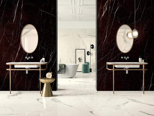 Cotto D'Este Kerlite Vanity 6plus Pavimento Rivestimento 120x120 Cm 6,5 Mm Porcellanato Ceramico Sottile Bianco Statuario Glossy