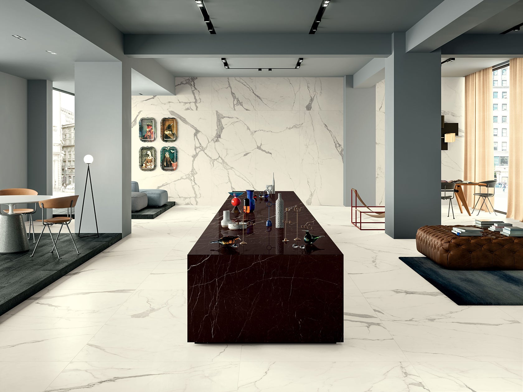 Cotto D'Este Kerlite Vanity 6plus Pavimento Rivestimento in porcellana, superficie e texture ravvicinata del gres - Cotto...