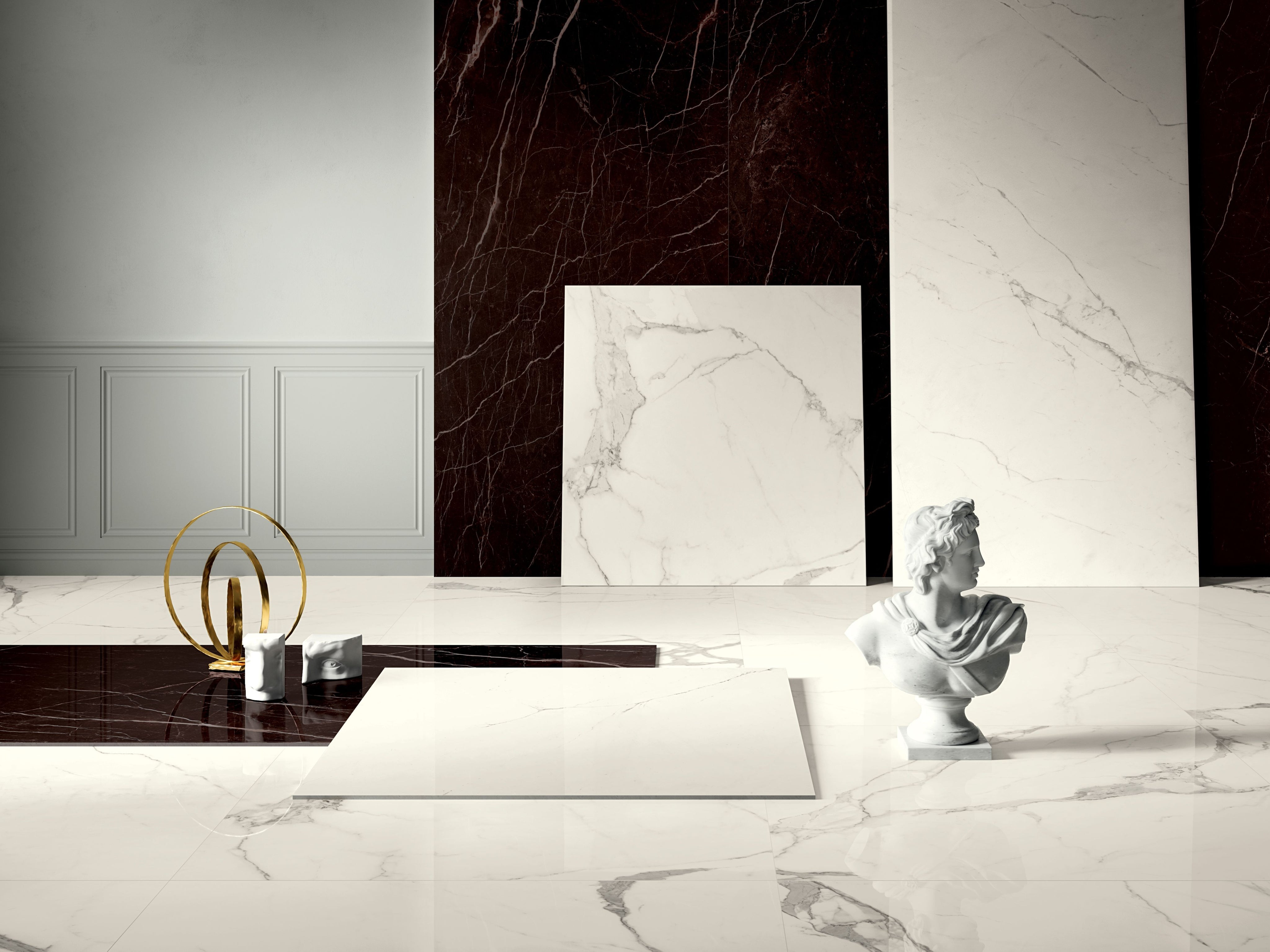 Cotto D'Este Kerlite Vanity 6plus Pavimento Rivestimento in ambientazione completa, vista d'insieme della stanza - Cotto...