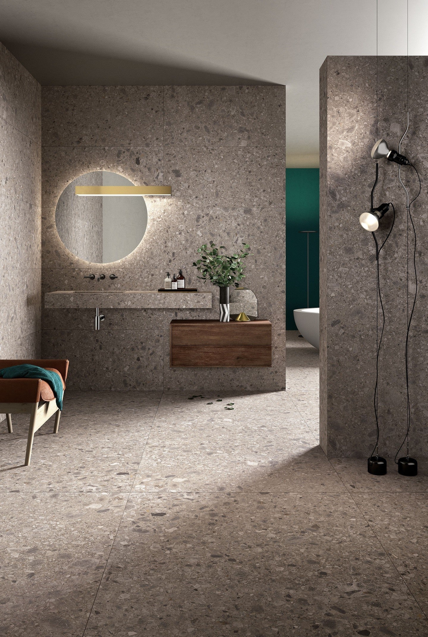 Cotto D'Este Pietra D'iseo 6plus Naturale Pavimento in porcellana, superficie e texture ravvicinata del gres - Cotto D...