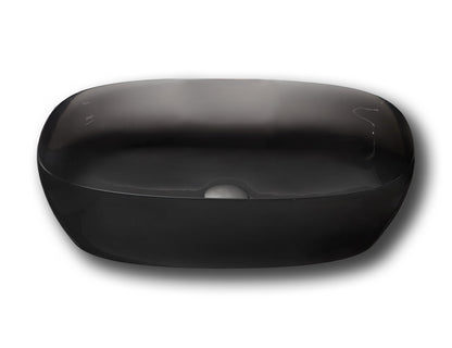 Antonio Lupi Senso Lavabo Rettangolare Soprapiano 60x40 Cm In Cristalmood semitrasparente FumÃ¨