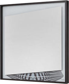 Specchio 72x75 a due Strati con Cornice In Alluminio e finitura telaio bronzo Collage Antonio Lupi