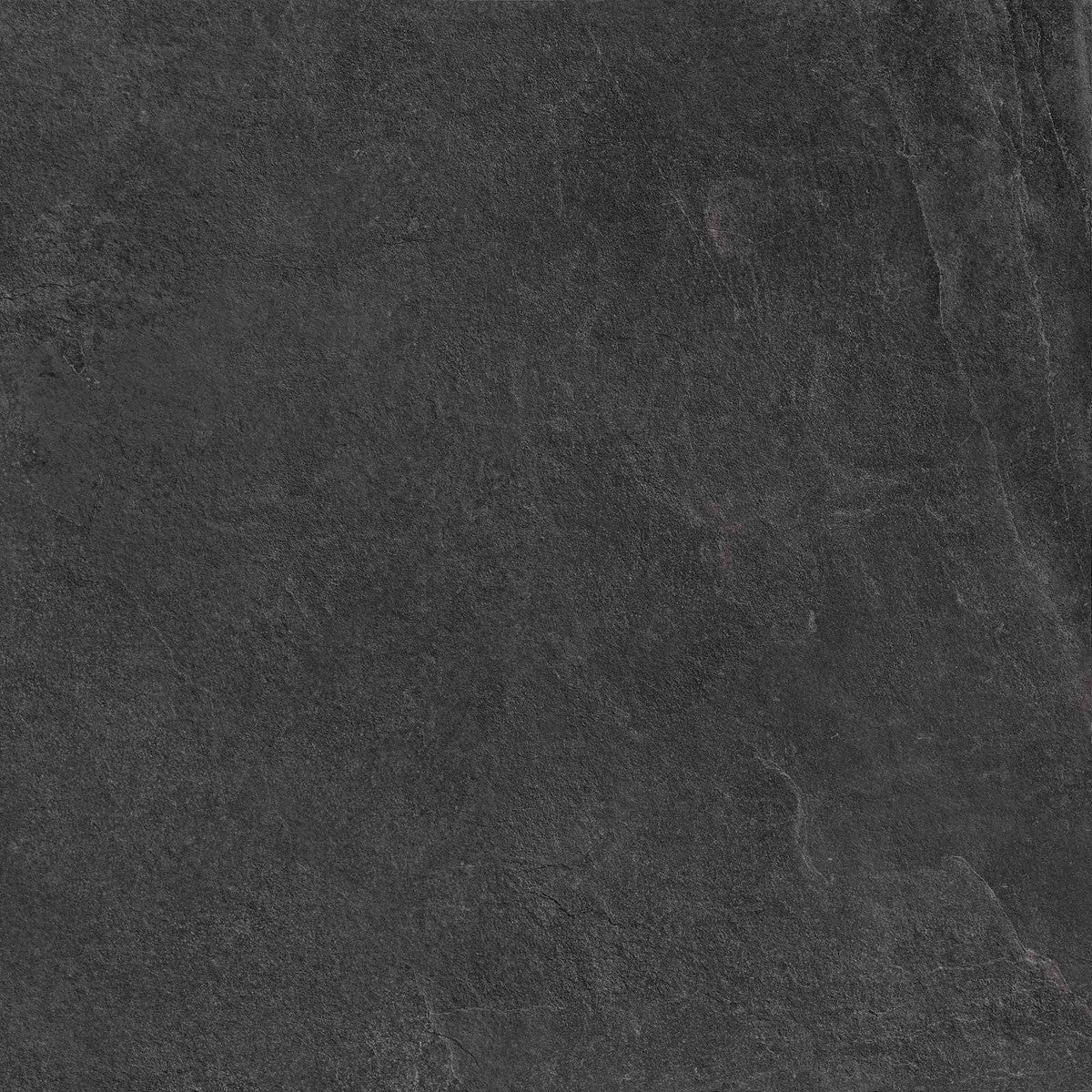 Pavimento Rivestimento 75x75 Rettificato Strutturato Black Strutturato, superficie e texture ravvicinata del gres